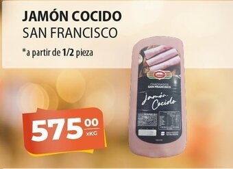 El Milagro Mayorista Jamón Cocido San Francisco a partir de 1/2 pieza oferta