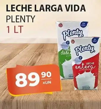 El Milagro Mayorista Leche Larga Vida Plenty 1 Lt oferta