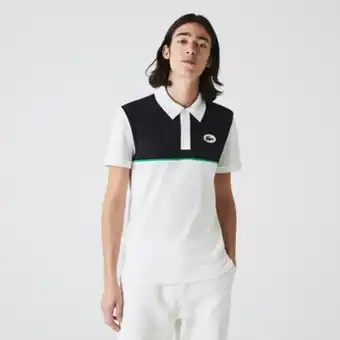 Polo de hombre lacoste heritage en piqué de algodón elástico con corte slim
