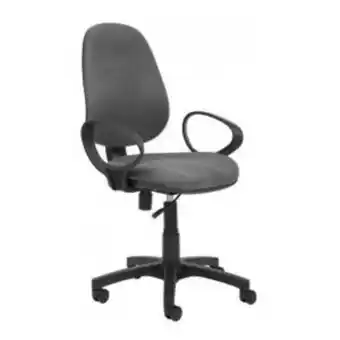 Columbia Silla de oficina rolic new regal baja lino gris con apoyabrazos oferta