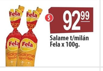 Autoservicio Capo Salame t/milán Fela x 100g oferta