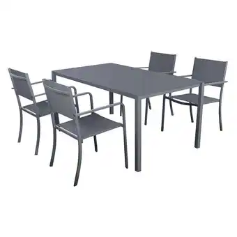 Prestigio Juego de jardín prisma - mesa + 4 sillas oferta