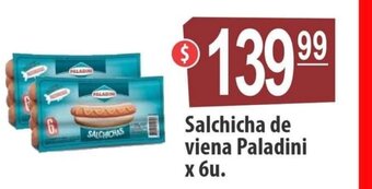 Autoservicio Capo Salchicha de viena Paladini x 6u oferta