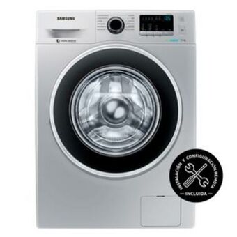 Frávega Lavarropas carga frontal inverter samsung 7 kg 1400 rpm ww70j4463gs plateado oferta