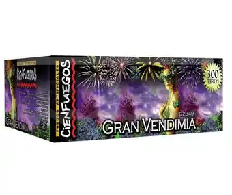 Gran vendimia – super show de 300 tiros con bombas de colores y efectos surtidos