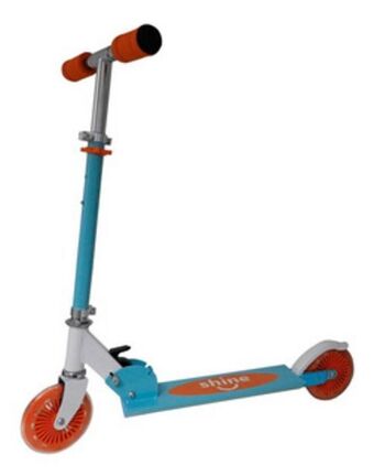 Monopatín kick shine wy sc03-001 plegable celeste