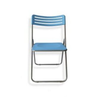 Pinturerías Rex Silla plegable jardin plastico y aluminio azul oferta