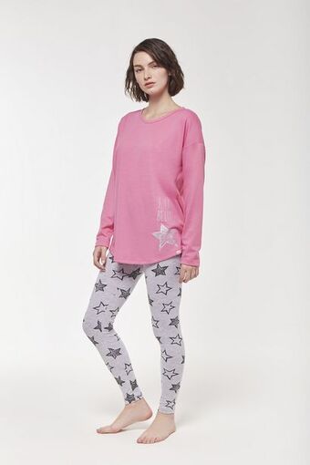 Promesse Pijama remera manga larga y calza - magic oferta