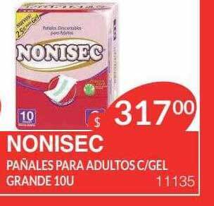 Masivos Nonisec Pañales Para Adultos C Gel Grande oferta