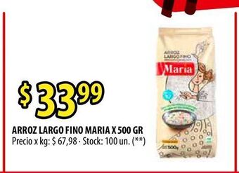 Punto Mayorista Arroz largo fino maria x 500 gr oferta