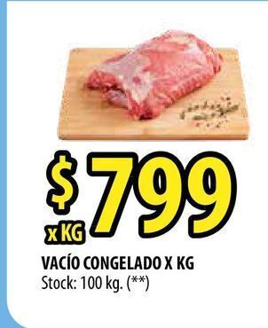 Punto Mayorista Vacío congelado x kg oferta