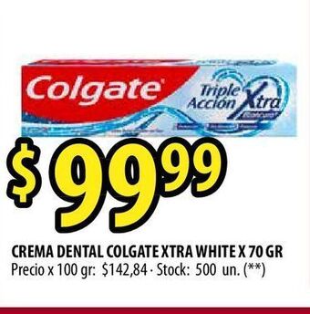 Punto Mayorista Crema dental colgate xtra white x 70 gr oferta