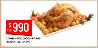 Changomas Combo pollo con papas oferta