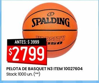 Changomas Pelota de basquet n3 item 10027604 oferta