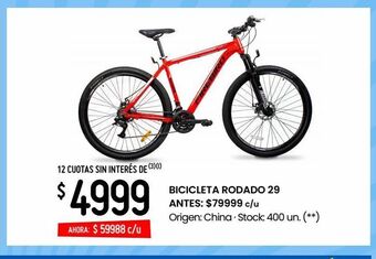 Changomas Bicicleta rodado 29 oferta