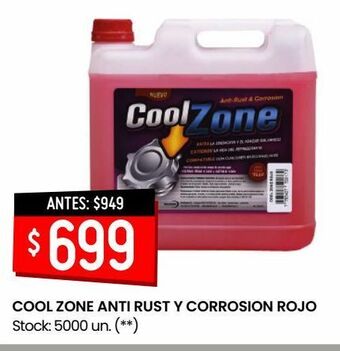Cool zone anti rust y corrosion rojo