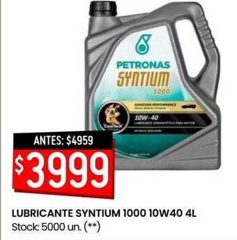 Changomas Lubricante syntium 1000 10w40 4l oferta