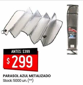 Changomas Parasol azul metalizado oferta