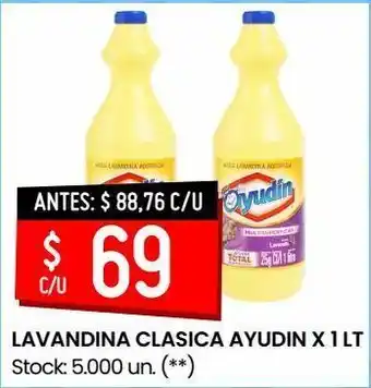 Walmart Lavandina clasica ayudin x 1 lt oferta