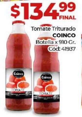 Diarco Coinco Tomate Triturado Botella x 910gr oferta