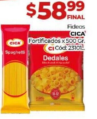 Diarco Cica Fideos Fortificados x 500gr oferta
