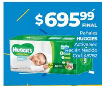Diarco Huggies Pañales Active Sec Recién Nacido oferta