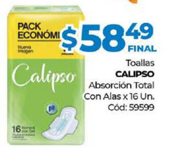 Diarco Calipso Toallas Absorción Total Con Alas x 16 Un. oferta