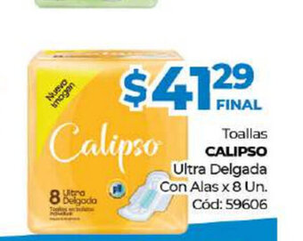 Diarco Calipso Toallas Ultra Delgada Con Alas x 8 un oferta