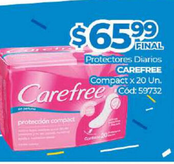 Diarco Carefree Protectores Diarios Compact x 20un. oferta