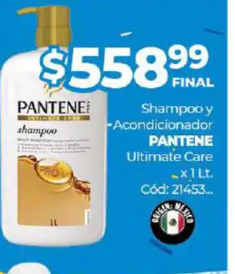 Diarco Pantene Shampoo y Acondicionador Ultimaté Care x 1lt. oferta