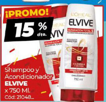 Diarco Elvive Shampoo y Acondicionador x 750ml oferta