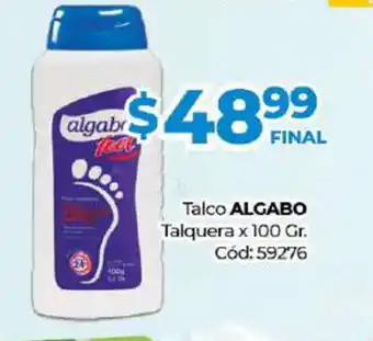 Diarco Algabo Talco Talquera x 100gr oferta