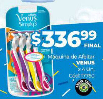 Diarco Venus Máquina de afeitar x 4 Un oferta