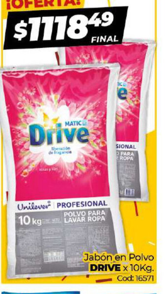 Diarco Drive Jabón en Polvo x 10kg oferta