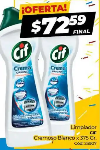 Diarco CIF Limpiador Cremoso Blanco 375gr oferta