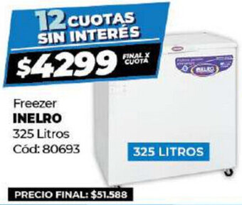 Diarco Inelro Freezer 325litros oferta