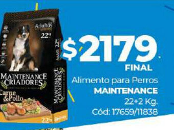 Diarco Maintenance Alimento para Perros 22kg oferta