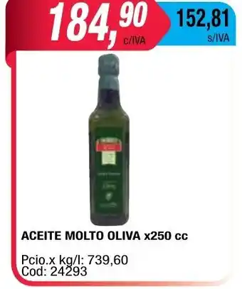 Maxiconsumo Molto Aceite Oliva x 250cc oferta
