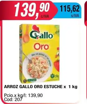 Maxiconsumo Gallo Oro Arroz estuche x 1kilo oferta