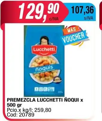 Maxiconsumo Lucchetti Ñoqui Premezcla x 500gr oferta