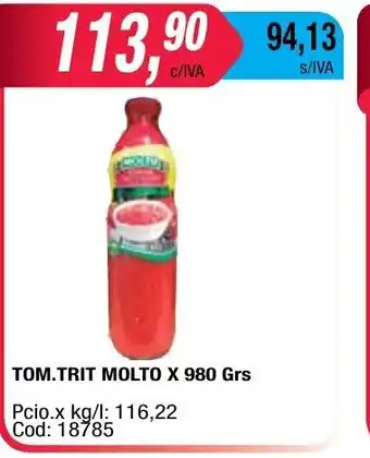 Maxiconsumo Molto Tom.Trit x 980grs oferta