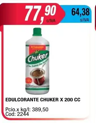 Maxiconsumo Chuker Edulcorante x 200cc oferta