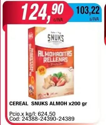 Maxiconsumo Almoh Cereal Snucks x 200gr oferta