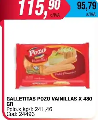 Maxiconsumo Pozo Galletitas Vainillas Pozo x 480gr oferta
