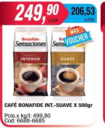 Maxiconsumo Café Bonafide Int.-Suave x 500gr oferta