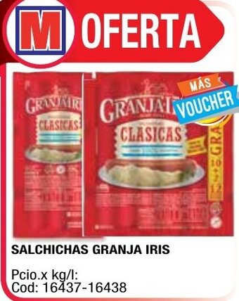 Maxiconsumo Salchichas Granja Iris oferta