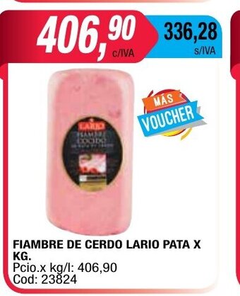 Maxiconsumo Fiambre De Cerdo Lario Pata oferta