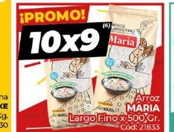 Diarco Maria Arroz Largo Fino x 500 Gr. oferta