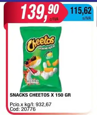 Maxiconsumo Cheetos Snacks 150g oferta