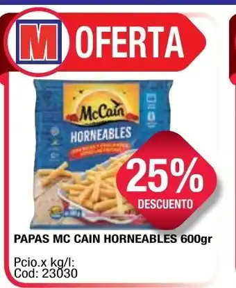 Maxiconsumo Mc Cain Papas Horneables 600gr oferta